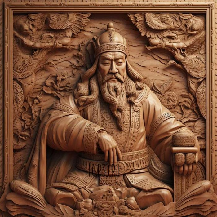 Genghis Khan 2 stl model for CNC